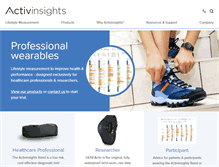 Tablet Screenshot of activinsights.com